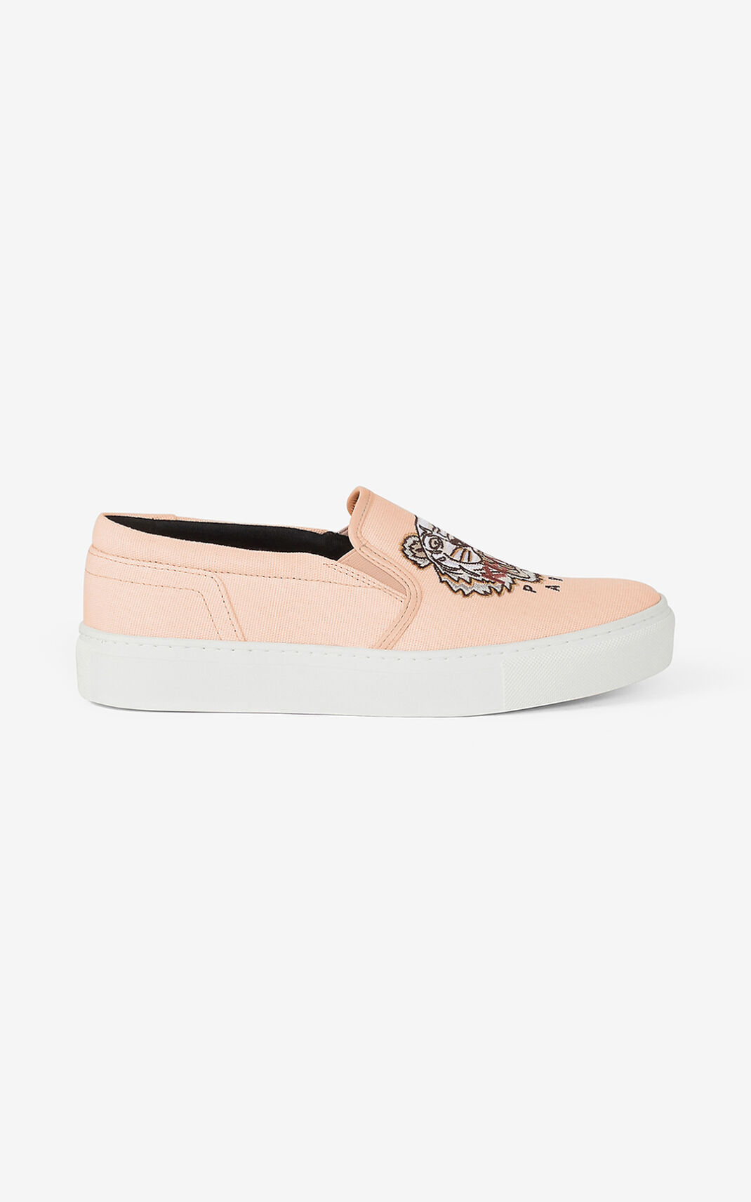 Tenis Kenzo K Skate Tiger slip on Mujer Beige - SKU.0602765